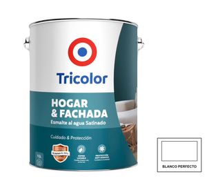 Esmalte al agua 1 Galón hogar y fachada Blanco Perfecto satinado