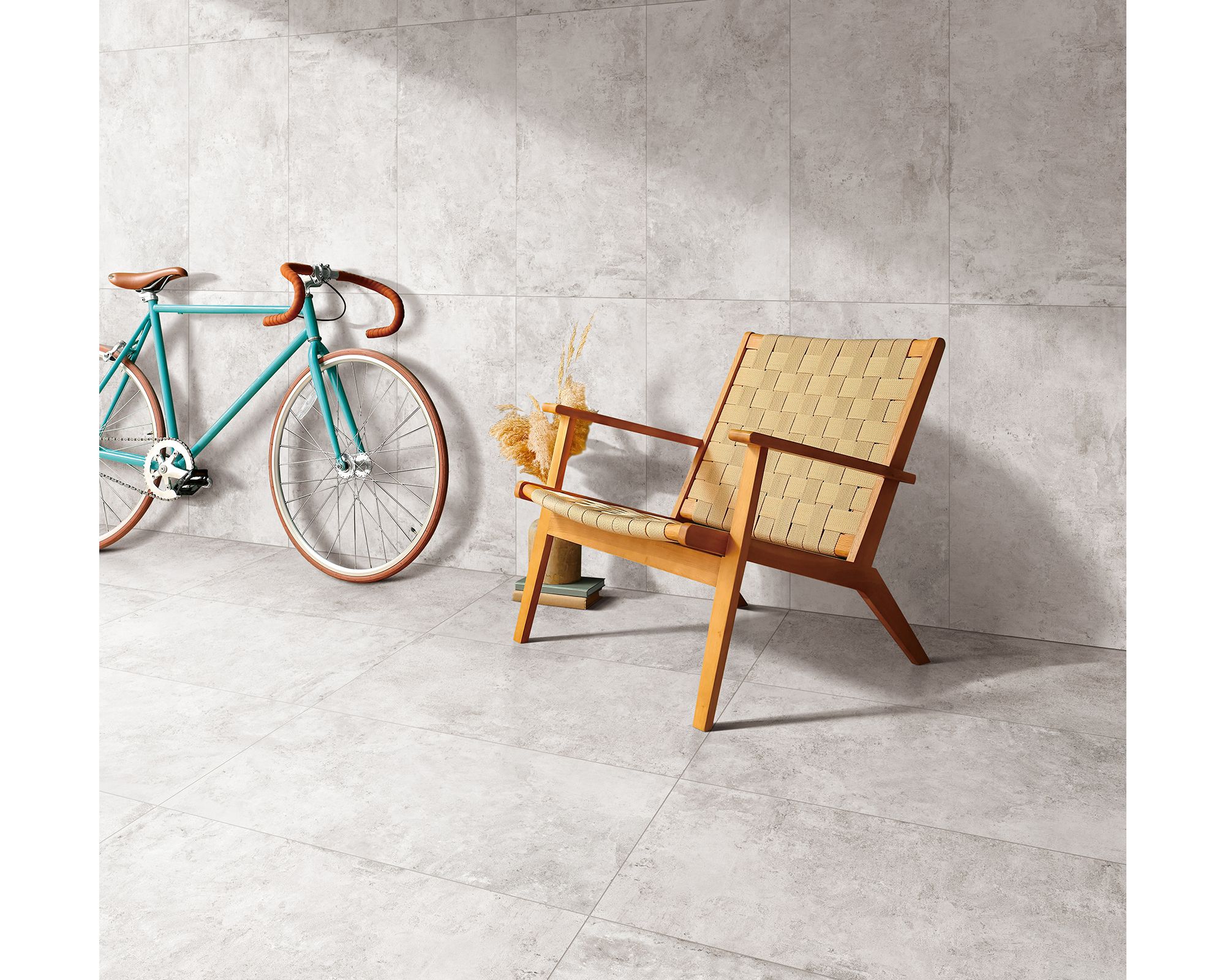 Porcelanato Piso Muro 45x90 cm Concreto Cemento Baldara