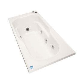 Tina hidromasaje 70x150 cm 5 jets derecho Logic Norglas.