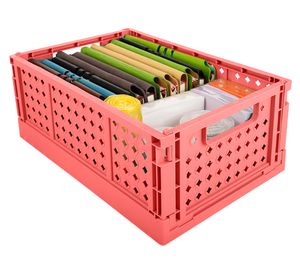 Caja organizadora M Plegable ladrillo 6.05 lt