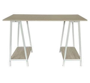 Escritorio Ajax blanco/natural 75x120x55 cm