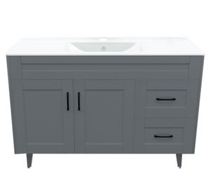 Mueble vanitorio 120 cm BM-DELUXE-120SKG+P-1 gris
