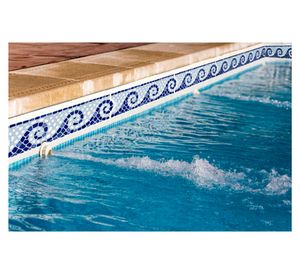 Pack listel Piscina Olas diseño 8.5x33 cm