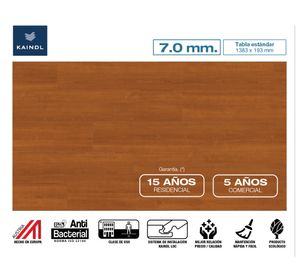 Piso flotante Classic touch cherry acco 7 mm 2.67 m2