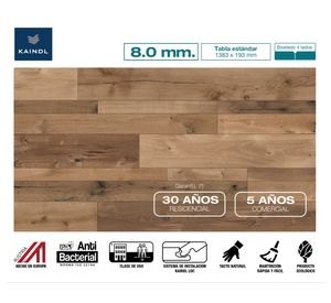 Piso flotante Farco Elegance roble 8 mm 2.40 m2