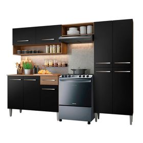 Kit cocina 9 puertas 1 cajón Emilly dark