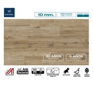 Piso flotante Natural Touch hickor kansa 10 mm 1.76 m2