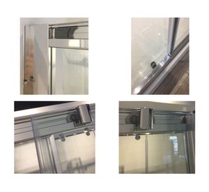 Mampara corredera 120x185 cm vidrio 8 mm