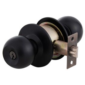 Cerradura cilíndrica 101 dormitorio negro Oister