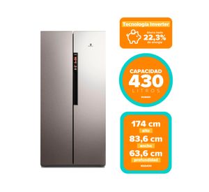 Refrigerador Side by Side MAS430 426 lt inox