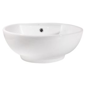 Lavamanos sobreponer 45,5 cm redondo blanco Vessanti