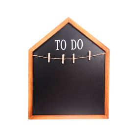 Pizarra tiza con clips Casa 40x50 cm