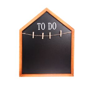 Pizarra tiza con clips Casa 40x50 cm