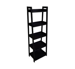 Librero escalera negro 152x51x35 cm