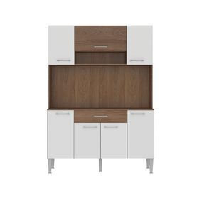 Kit cocina 7 puertas 1 cajón Piece blanco/café