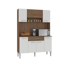 Kit cocina 7 puertas 1 cajón Piece blanco/café