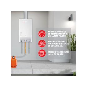 Calefont ionizado tiro natural Beyond 10L 2EV GL 10 litros gas licuado
