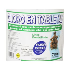 Cloro tableta piscina 7 kg Pura tech