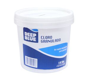 Cloro granulado piscina 1 kg Deep blue