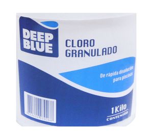 Cloro granulado piscina 1 kg Deep blue