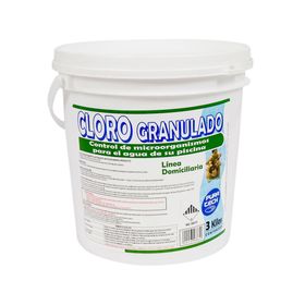 Cloro granulado piscina 3 kg Pura tech