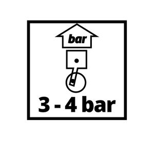 Pistola pintura succión 3-4 bar 1 litro Einhell