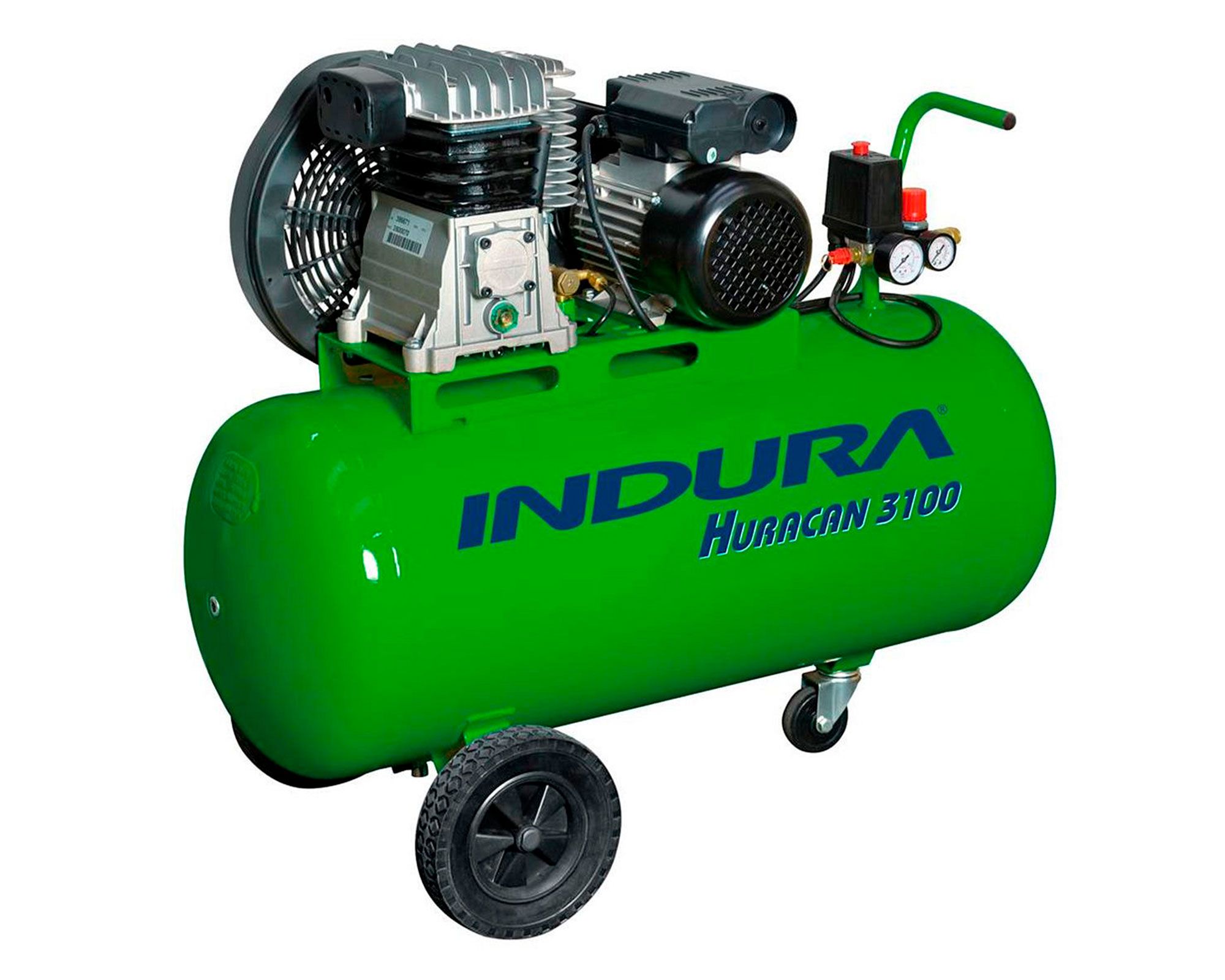 Compresor 3 HP 100 lt Huracán 3100 Indura a $599.990