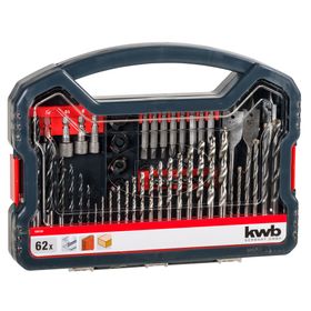 Set brocas puntas dados 62 piezas KWB.
