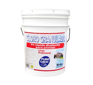 Cloro granulado piscina 18 kg Pura tech