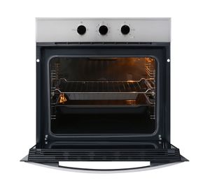 Horno eléctrico empotrado HBB-535 SS negro/gris 67 lt