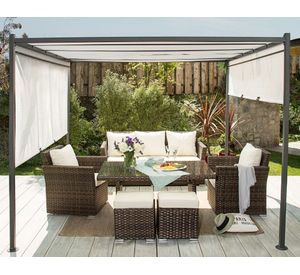 Pérgola 3x3x2,3 m Albany crudo Outzen