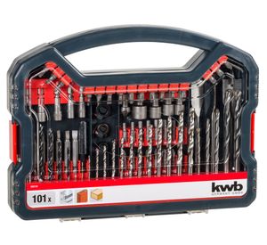 Set brocas puntas dados 101 piezas KWB.