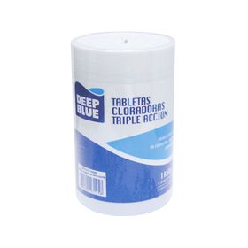Cloro tableta piscina 1 kg Triple acción Deep Blue