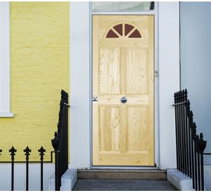 Puerta Pino Oregón Palguin 80x200 cm AFN