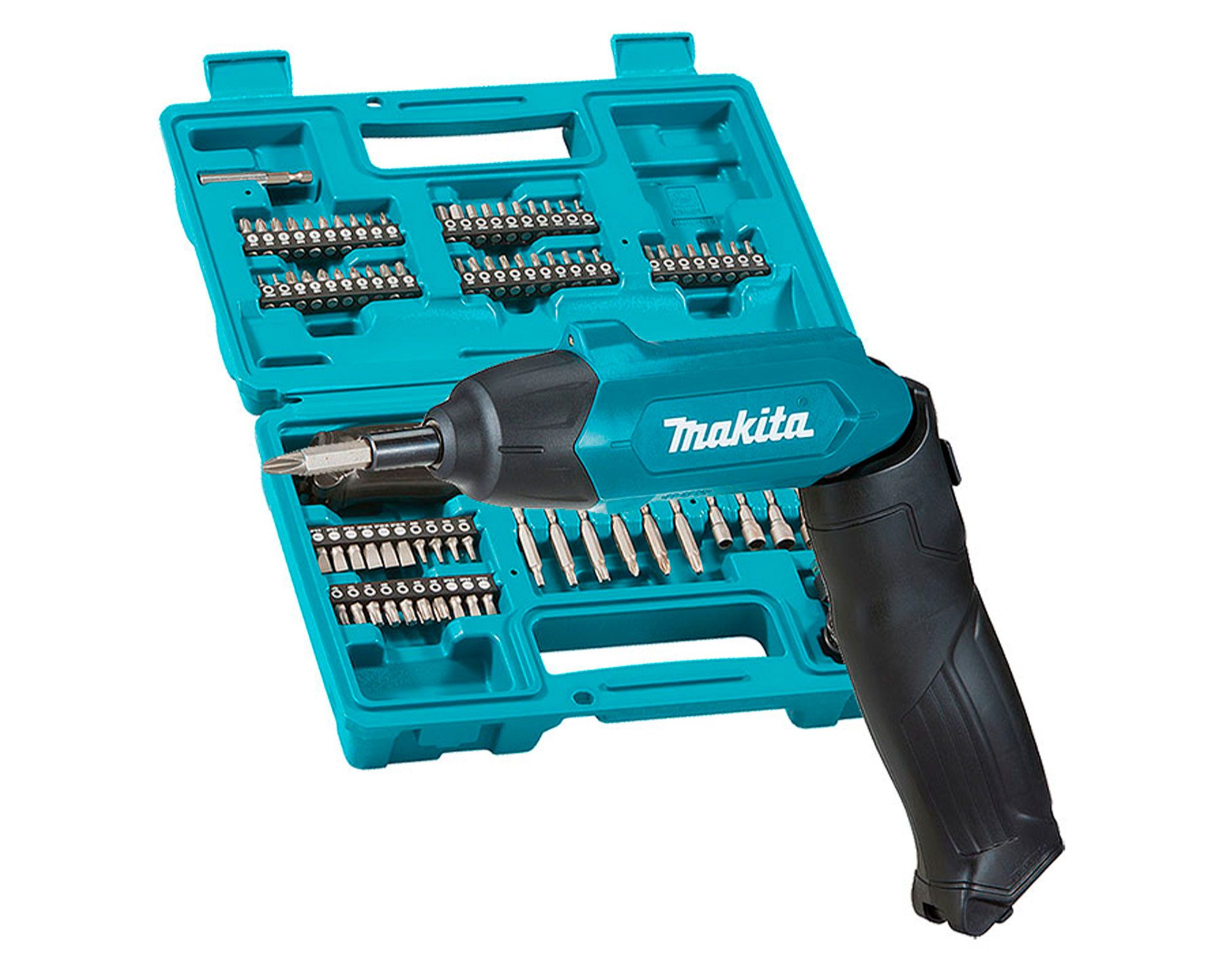 Atornillador inalámbrico 3.6V DF001DW + 81 accesorios Makita