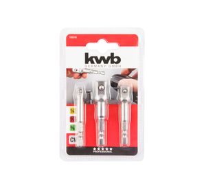 Adaptador dado 3 piezas KWB