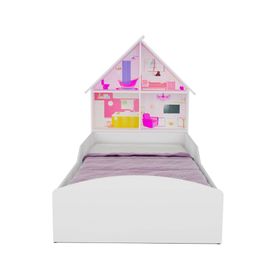 Cama infantil 1 plaza Casita blanca Decocasa