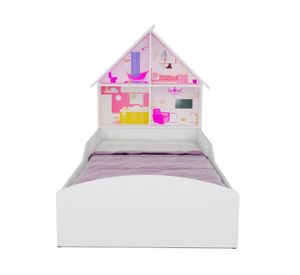 Cama infantil 1 plaza Casita blanca Decocasa