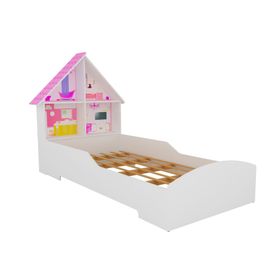Cama infantil 1 plaza Casita blanca Decocasa