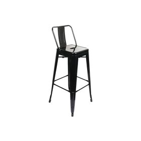 Silla bar acero Spot cooper negro