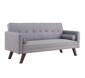 Futón Doni tela gris