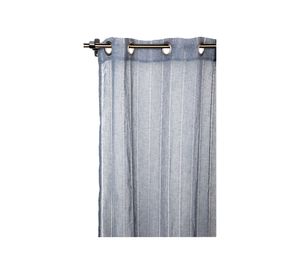 Cortina velo 140x230 cm deshilado azul Cotidiana