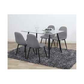 Comedor 4 sillas Cleto 75x120x80 cm