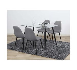 Comedor 4 sillas Cleto 75x120x80 cm