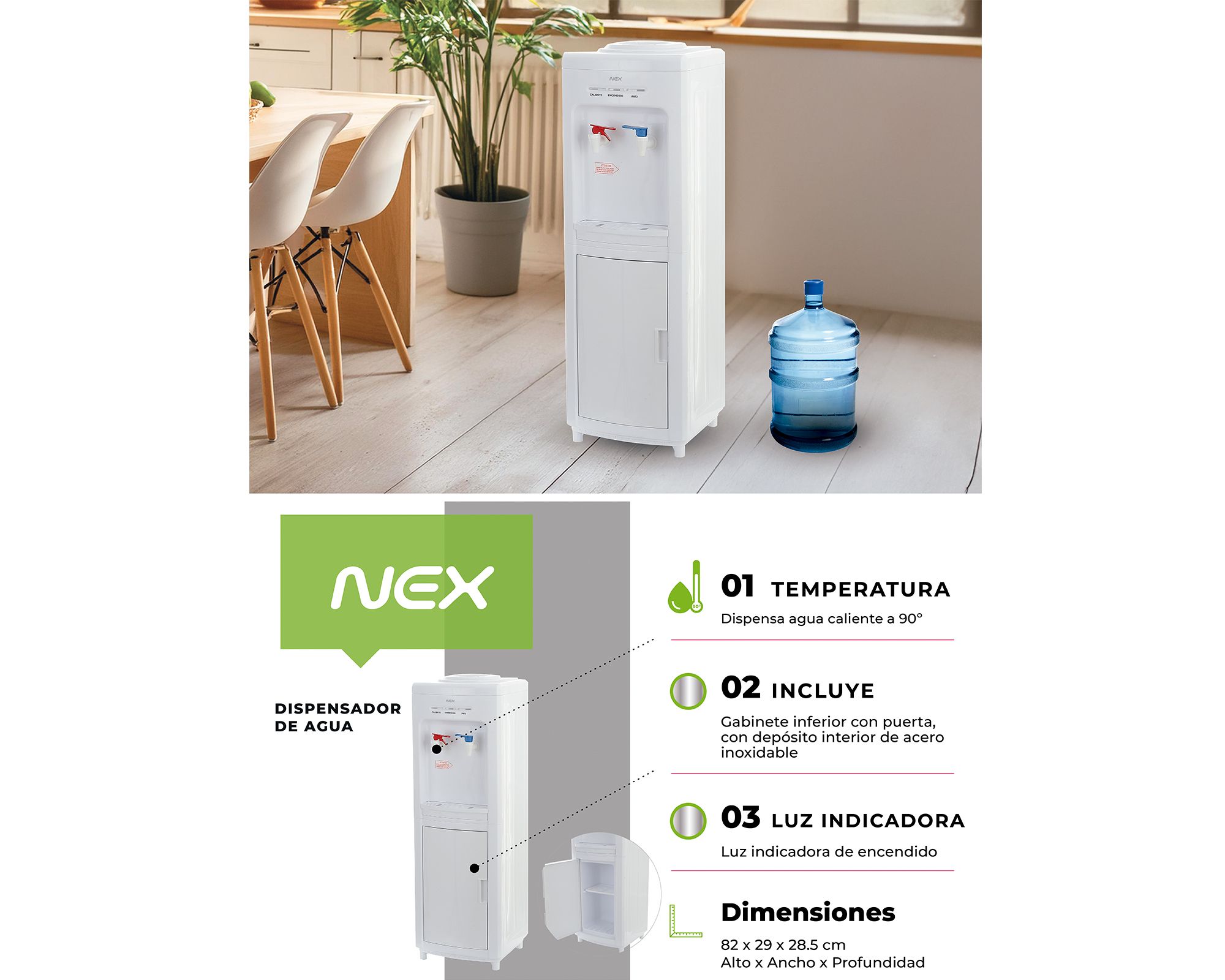 Dispensador de agua DA-211 Nex | Easy.cl