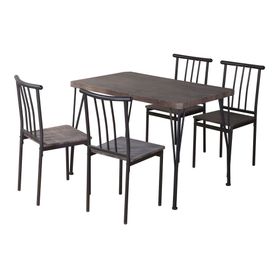 Comedor 4 sillas Amalio 75x110x70 cm