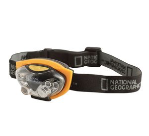 Linterna frontal LED negro National Geographic