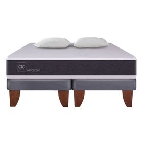 Cama europea 2 plazas Ortopedic base dividida + almohadas Cic