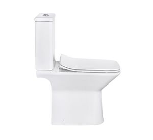 WC one piece piso muro 18/22 cm dual flush asiento cierre suave Calviá blanco