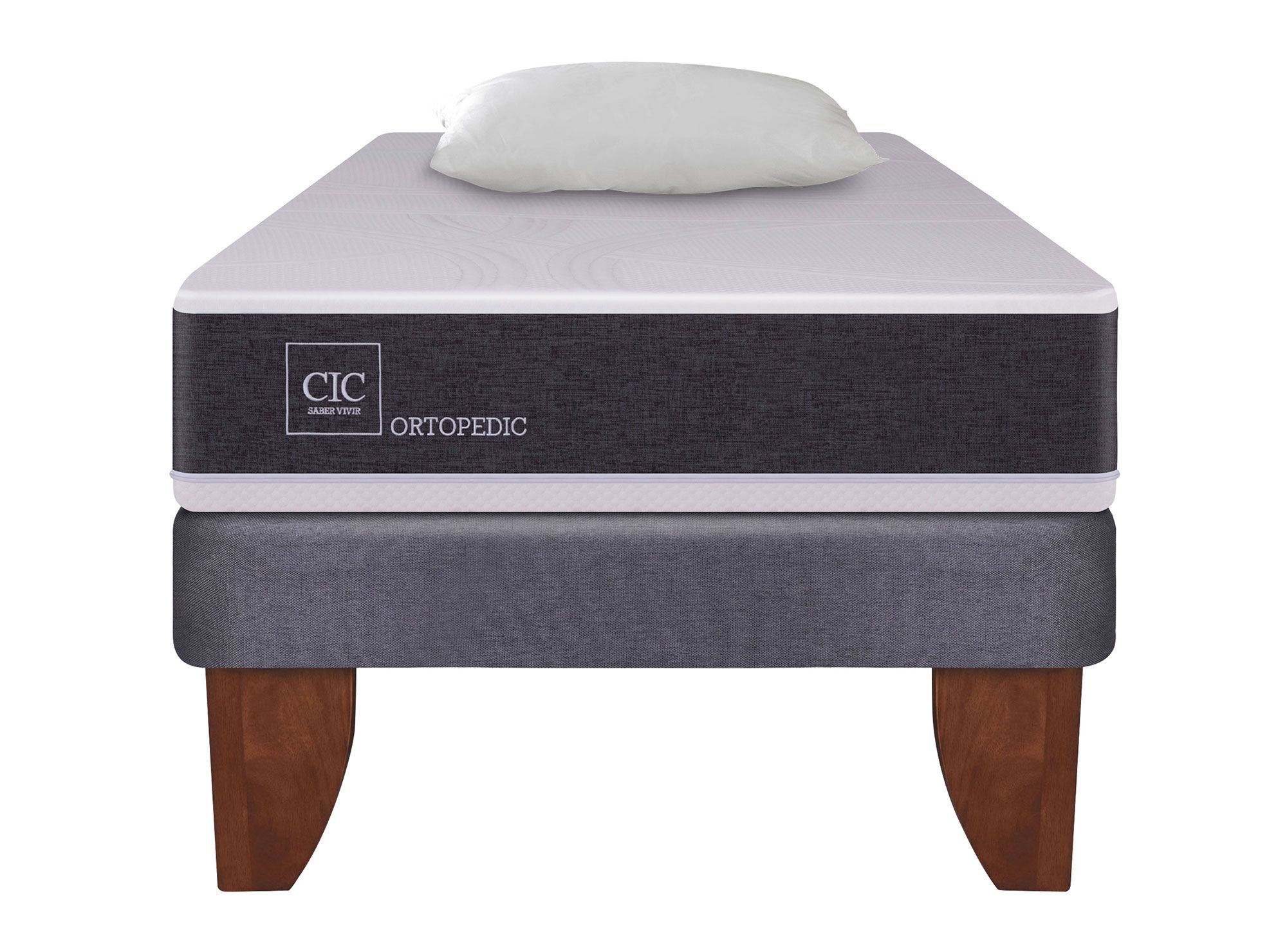 CIC Cama europea 1.5 plazas Ortopedic + almohada Cic